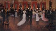 Jean Beraud An Evening Soiree oil painting reproduction